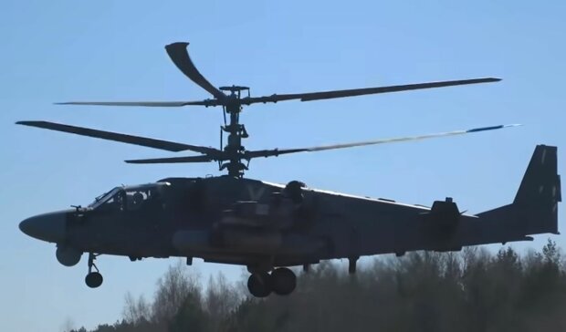 Вертоліт РФ Ка-52. Фото: скріншот YouTube-відео