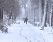 Снег в Украине. Фото: скриншот YouTube-видео