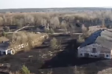 Чернобыльская зона после пожара. Фото: скиншот Youtube