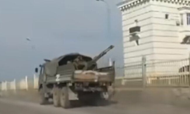 Військова техніка РФ. Фото: скріншот YouTube-відео