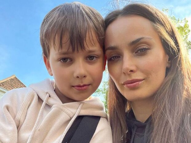 Ксенія Мішина із сином. Фото: Instagram