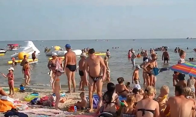 Пляж на Херсонщине. Фото: youtube