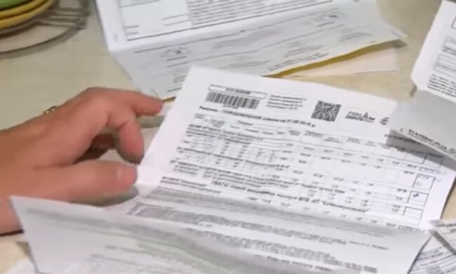 Платіжка за газ. Фото: скріншот YouTube-відео