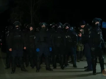 Нацгвардия в Новых Санжарах. Фото: RadioSvoboda.Org