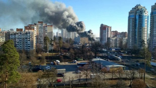 Пожар в Киеве, фото - Информатор