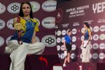 Дарья Мальчевская на пьедестале чемпионата Европы по панкратиону