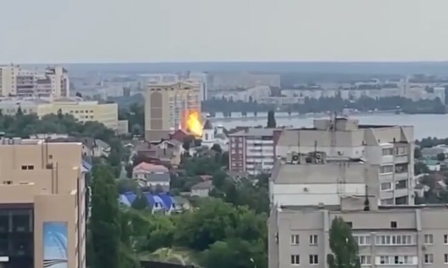 Вибух у Воронежі. Фото: Telegram