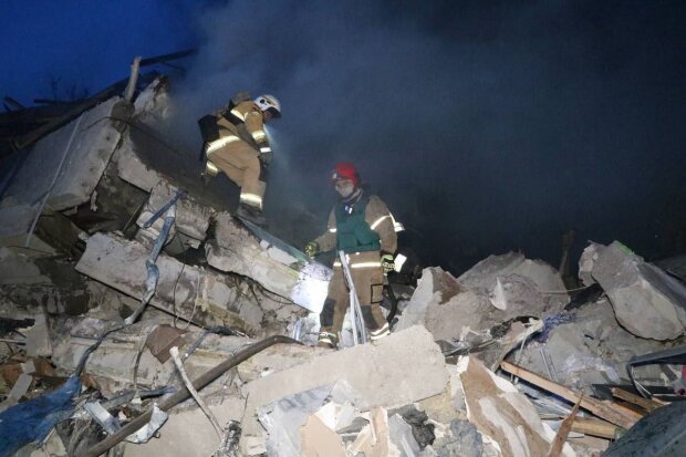 Разрушенный дом в Днепре после атаки рф. Фото: МВД Украины