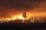 На россии ночью произошел блекаут и подрыв огромного НПЗ - видео