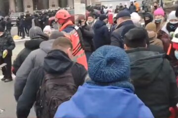 Акция протеста в Киеве. Фото: Pavlovsky News, скрин