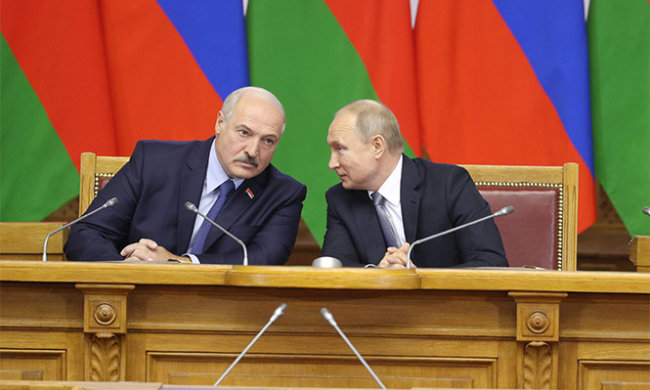Александр Лукашенко и Владимир Путин