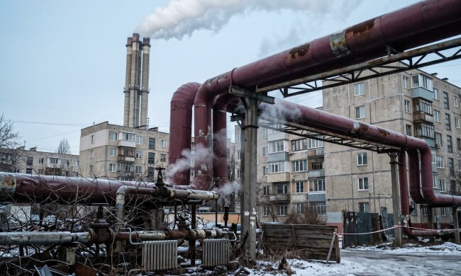 Київ опалення ТЕЦ труби зима