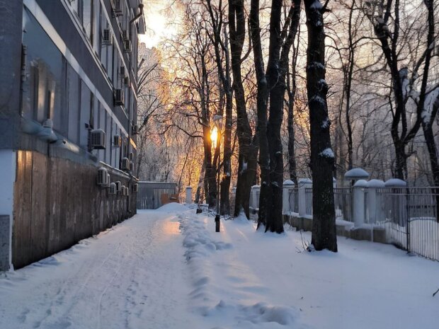 Зима, снігопад, мороз, ожеледиця. Фото: Стіна