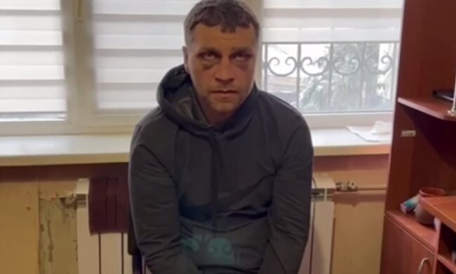 Російський окупант. Фото: скріншот Telegram-відео