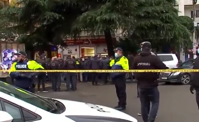 Теракт в Тбилиси. Фото: скрин с видео в Twitter