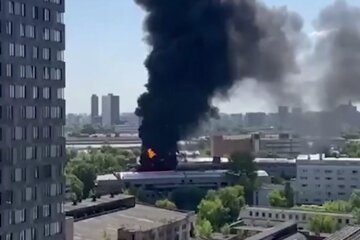Пожар на россии. Фото: Telegram