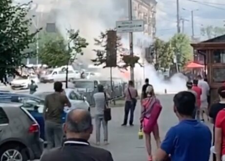 В Киеве взорвался автомобиль. Фото: instagram