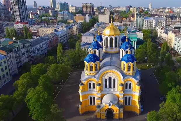 Володимирський собор у Києві. Фото: скріншот YouTube-відео