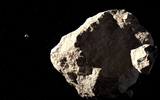 Астероид. Фото: скриншот YouTube