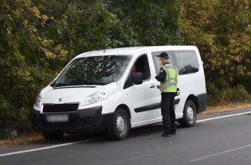Патрульная полиция на дороге. Фото: скриншот YouTube-видео