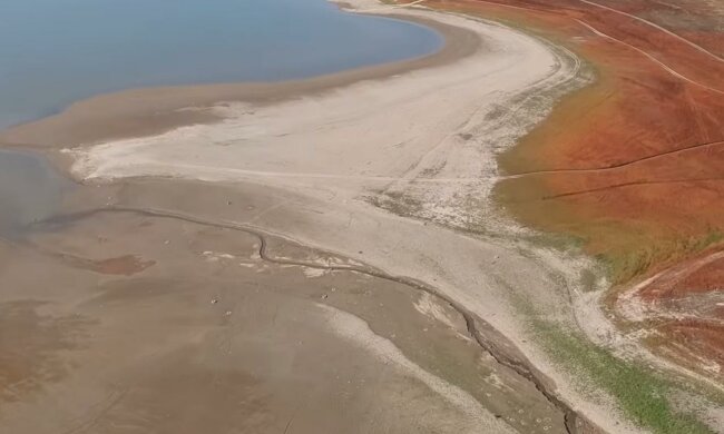 Водохранилища в Крыму пересыхают. Фото: скриншот Youtube-видео