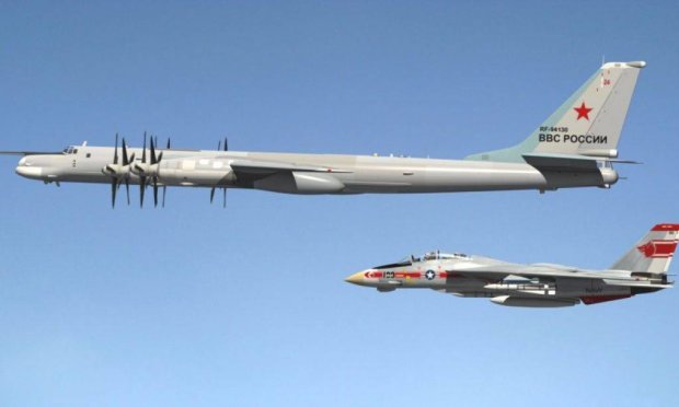 Появилось видео мощного перехвата российских боевых самолетов