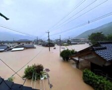Последствия наводнений в Японии. Фото: скриншот Twitter Chitrali