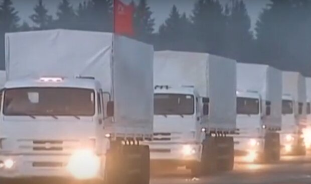 "Гуманитарный конвой" из России. Фото: скриншот YouTube
