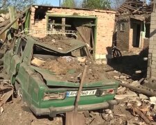 Разрушенный дом в Украине. Фото: скриншот YouTube-видео