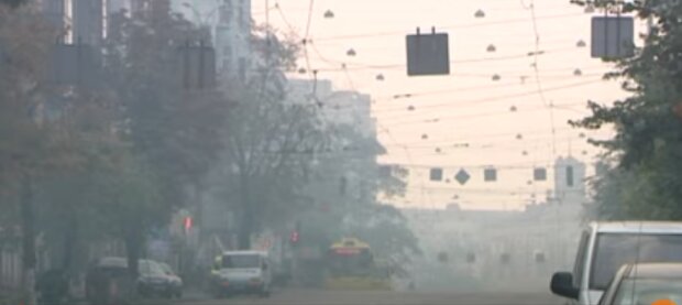 Смог в Киеве. Фото: скриншот YouTube