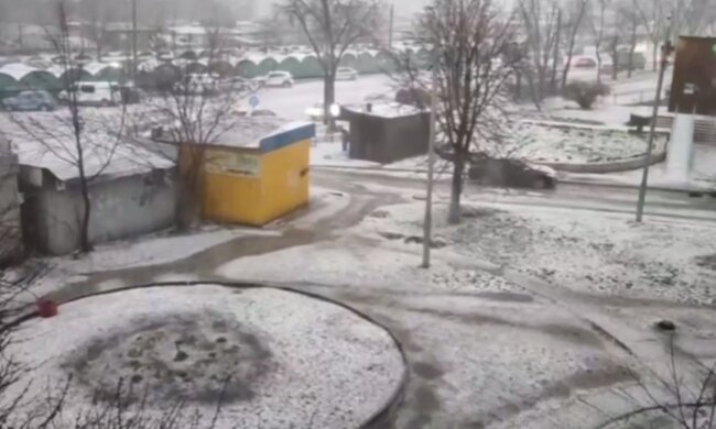 Град у Києві. Фото: скріншот Telegram-відео