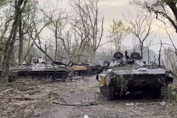 Разбитая техника рф. Фото: скриншот Telegram-видео
