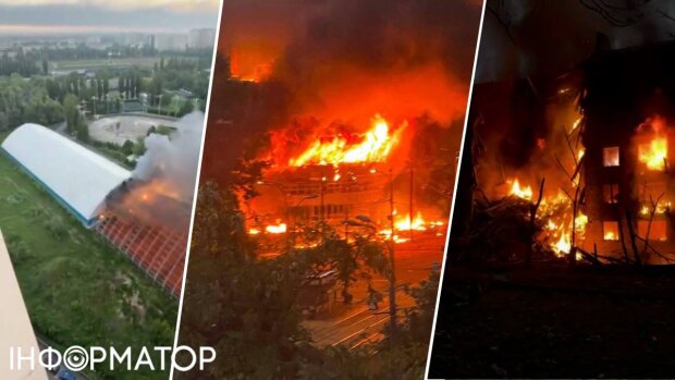 Дрон-відео руйнувань у Києві після масованої атаки рф 24 травня 2026 року