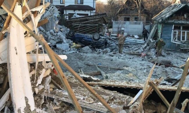 Зруйнований будинок. Фото: Telegram