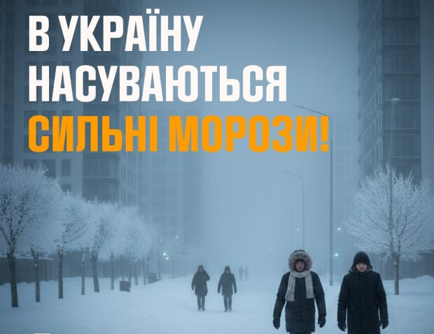 Насувається крижане пекло: рятувальники б'ють на сполох - мороз буде -30°С, небезпечні дати