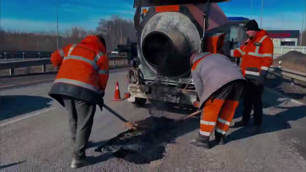 Ремонт дорог, асфальт, ямы на дорогах. Фото: Telegram