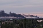 Вибух. Фото: скріншот Telegram-відео