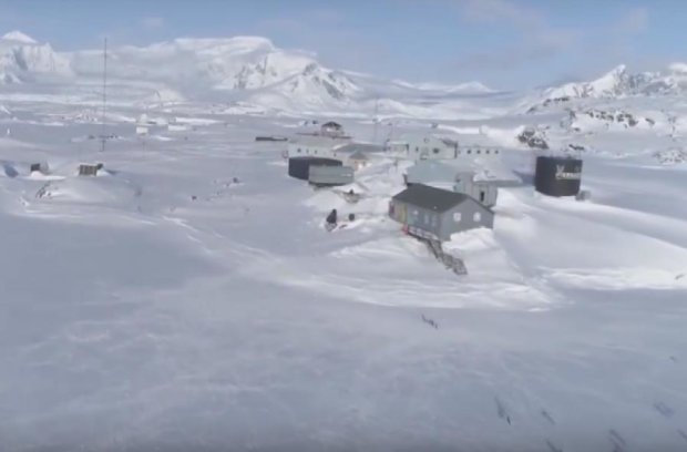 Украинская станция в Антарктиде. Фото: скрин телеканал Дом