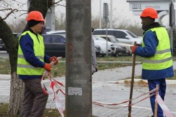 Во Львове на троллейбус упал столб. Фото иллюстративное