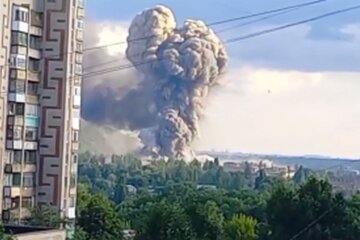 Вибух в окупованій Горлівці. Фото: скріншот Telegram-відео