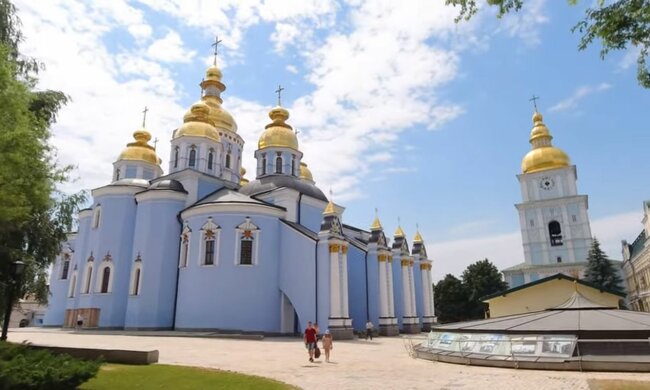Михайлівський Золотоверхий собор. Фото: скріншот YouTube-відео