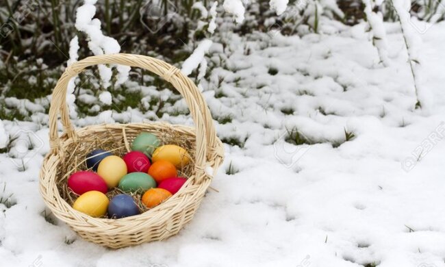 Сніг на передодні Великодня, синоптики, попередження. Фото: Telegram