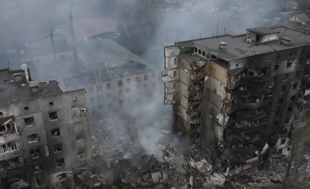Разрушенный город. Фото: скриншот YouTube-видео