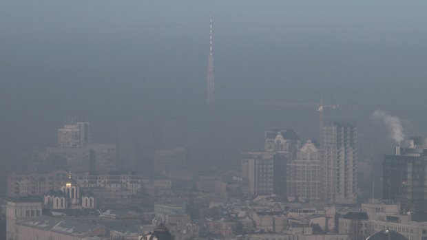 В Киеве уровень загрязнения воздуха зашкаливает