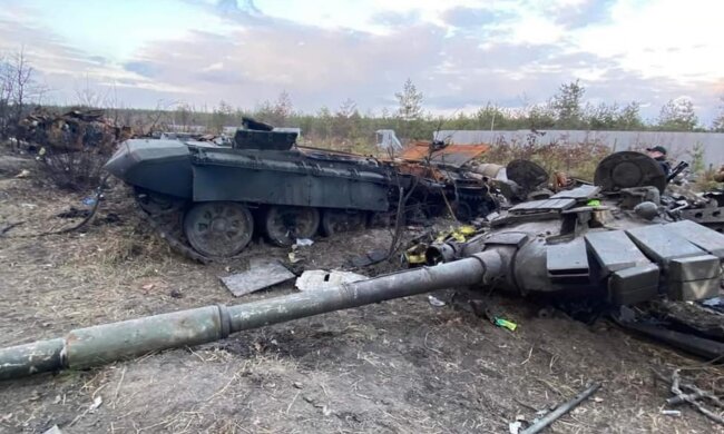 Розбита техніка рф. Фото: Facebook