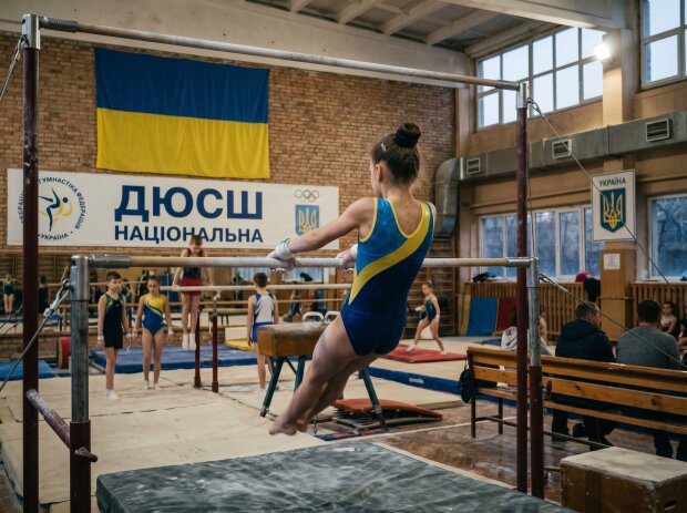 гімнастика дитина перекладина спорт