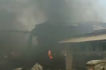 Пожежа. Фото: скріншот YouTube-відео
