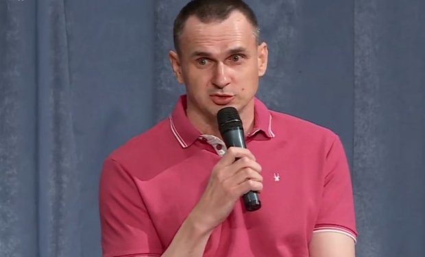 Олег Сенцов на пресс-конференции