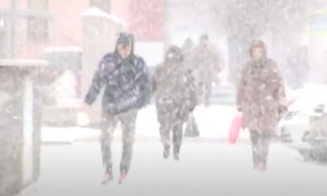 Снегопад. Фото: скриншот YouTube-видео