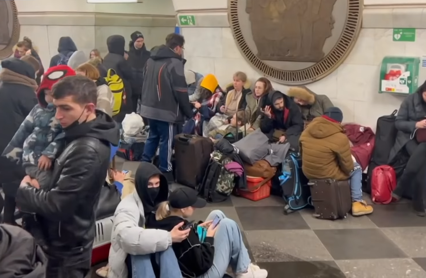 Киев эвакуация населения